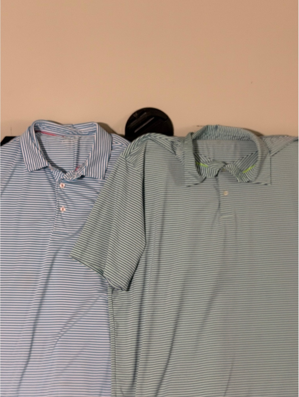 Michael Rouen Performance Polo Shirts 2-Pack XL Striped Casual Golf
